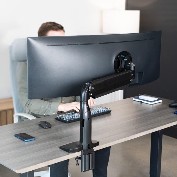 VIVO Aluminum Ultrawide Monitor Stand, Classic, Fits up to 49 inch Screens - Picture 3 of 8